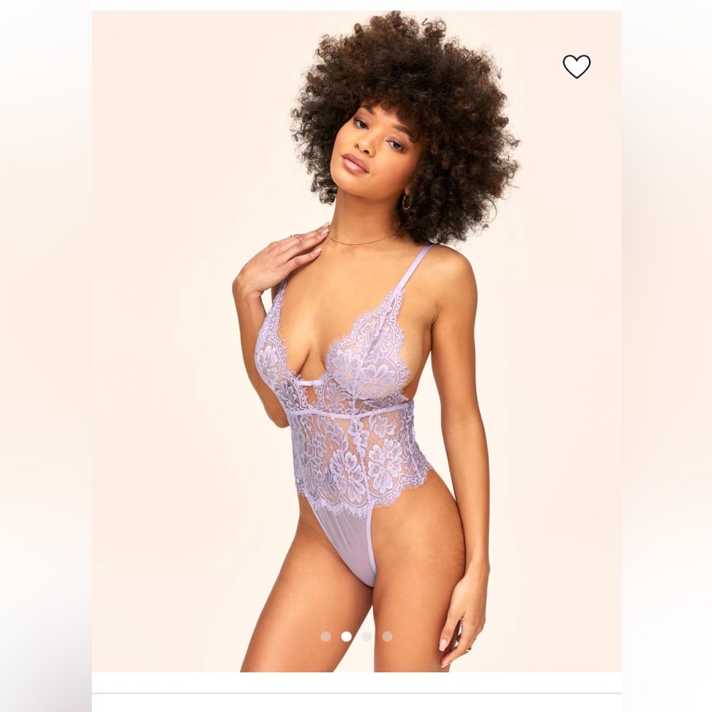 Adore Me Anouchka Unlined Bodysuit Purple S